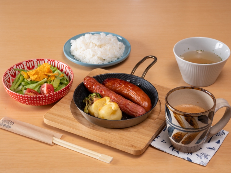 ソーセージとポテトのグリル焼き
